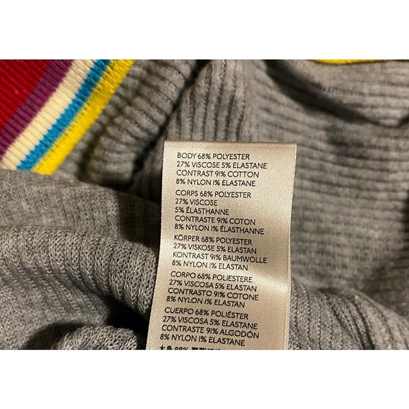 🏷 🆕 Free People Gray Crotchet Collar Sweater Top - Picture 14 of 16